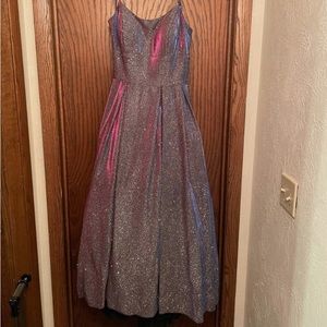 Sparkling purple dress